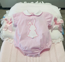 Load image into Gallery viewer, Sardon Girls Pink Bunny Rabbit Romper