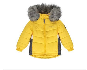 Mitch & Son 2yr Ayden Colour Block Jacket -Mustard