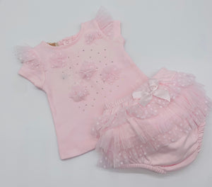 Caramelo Pink Tutu Jampant Set