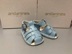 Andanines Boys Baby Blue Pram Sandals