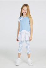 Load image into Gallery viewer, A Dee Spread Your Wings Light Blue Jean Butterfly Print Legging Set