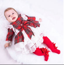 Load image into Gallery viewer, Clearance Beau Kids Girls Tartan &amp; Cream Dree