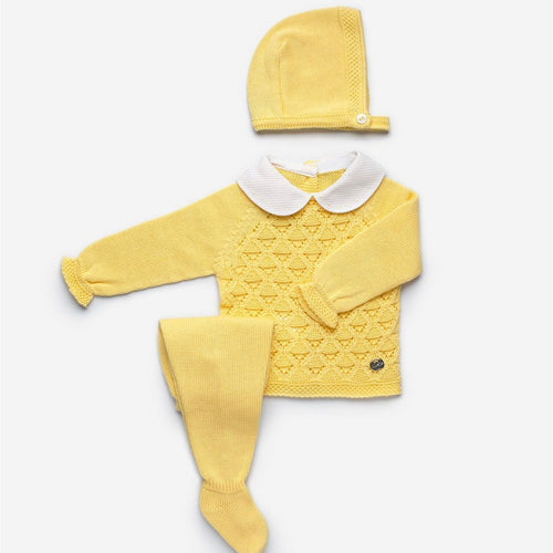 Juliana Boys Knitted Lemon 3 Piece Set