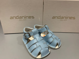 Andanines Boys Baby Blue Pram Sandals