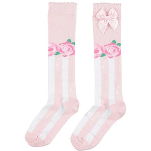 A DEE  Fi Fi Rose Knee High Sock - Pink