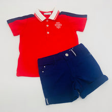 Load image into Gallery viewer, Tutto Piccolo Red &amp; Navy Set