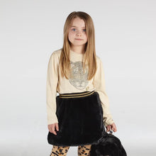 Load image into Gallery viewer, A Dee Thea Nude Leopard Top &amp; Tracey Black Fur Skirt (NON Refundable)