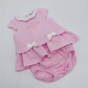 Tutto Piccolo Girls Pink Cotton Set